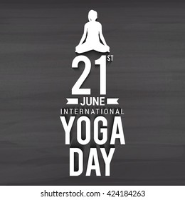 Vector illustration of international yoga day.
