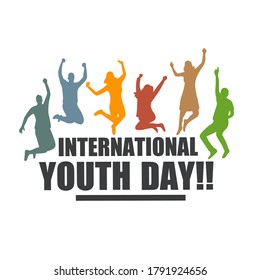Vector illustration of International youth day
