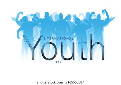 Vector Illustration of International Youth Day 12th August. Hand Drawn art. - Shutterstock ID 2165558387