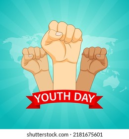 Vector illustration for International Youth Day