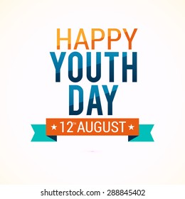 Vector illustration of international Youth Day background.