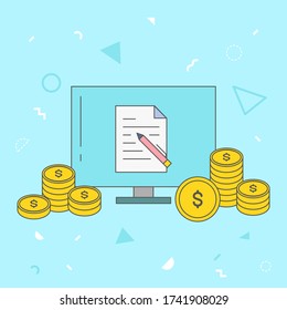 Vector illustration for internet business.