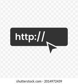 Vector illustration of internet icon in dark color and transparent background(png)