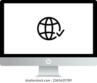 vector illustration of the internet on a transparent background