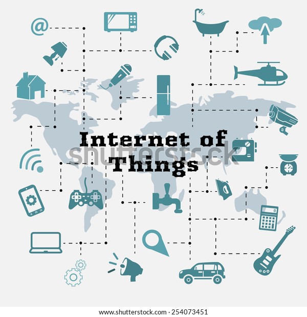 Vector illustration of\
internet of things