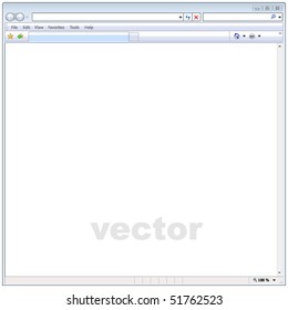 Vector illustration of a internet window