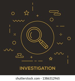 VECTOR ILLUSTRATION OF INVESTIGATION CONCEPT
