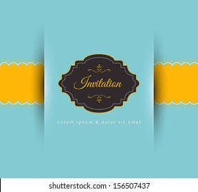 Vector Illustration Of Invitation