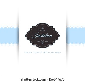 Vector Illustration Of Invitation