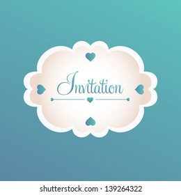 Vector illustration. Invitation card.