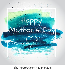 Vector illustration for invitation, congratulation or greeting cards. Happy Mother's Day calligraphic poster.
