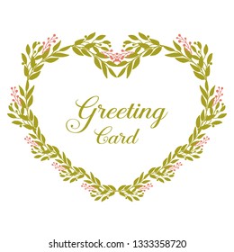 Vector illustration invitation of greeting card with crowd pink flower frames blooms hand drawn
