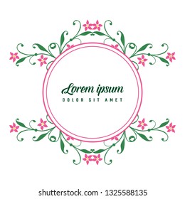 Vector illustration invitation marriage with romantic flower frame hand drawn