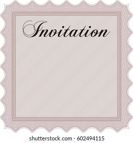 Vector Illustration of Invitation template.

