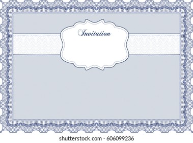 Vector illustration of  Invitation template in Violet