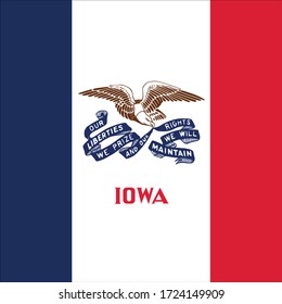 Vektorgrafik der Iowa-Flagge