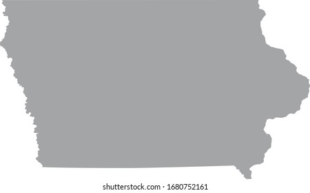 vector illustration of Iowa map