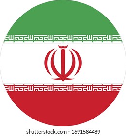 Vektorillustration-Illustration der iranischen Flagge