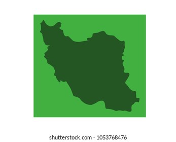 vector illustration of Iran map