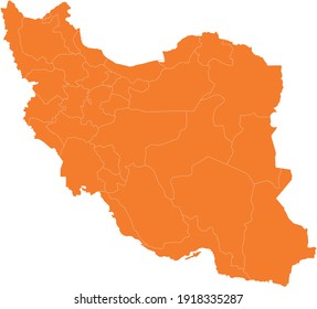 vector illustration of Iran map