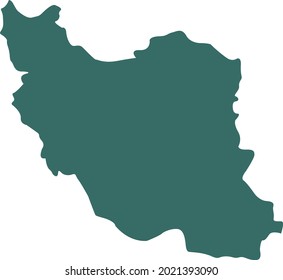 vector illustration of Iran map