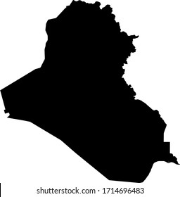 vector illustration of Iraq map