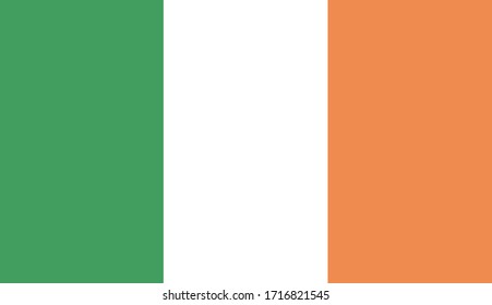 vector illustration of Ireland flag