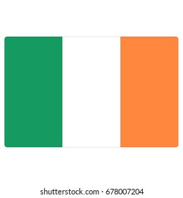 vector illustration of Ireland flag 