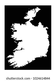vector illustration of Ireland map