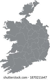 vector illustration of Ireland map