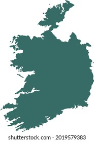 ilustración vectorial del mapa de Irlanda