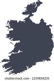 Vektorgrafik Irlands Karte