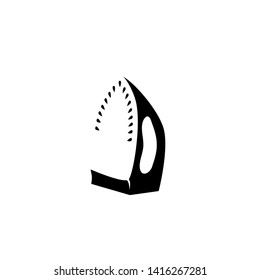 Vector illustration, iron icon on a white background