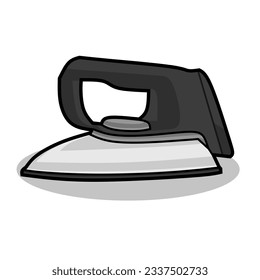 Ilustración vectorial de hierro con fondo blanco