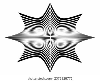 vector illustration of irregular line design
