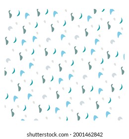 Ilustración vectorial de patrón irregular, color verde dots-blue