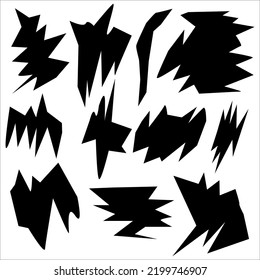 VECTOR ILLUSTRATION WITH IRREGULAR ZIGZAG SHAPE SUITABLE FOR ADDITIONAL ACCESSORIES OF SOCIAL MEDIA AND BANNERS, POSTERS