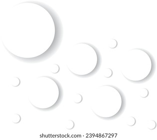 Vector illustration with irregularly spaced white stripes. Background. wallpaper. Minimalist background in white color. Circles, web, presentation. 3D effect.