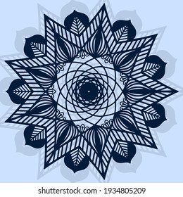 Vector illustration for islamic design concept ramadan kareem or eid mubarak invitation or card background greeting with mandala arabic pattern.