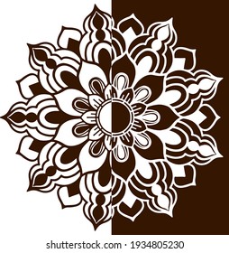 Vector illustration for islamic design concept ramadan kareem or eid mubarak invitation or card background greeting with mandala arabic pattern.