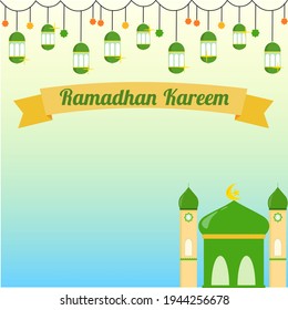 Vector illustration for islamic design concept ramadan kareem or eid mubarak invitation or card background greeting with mandala arabic pattern.