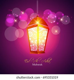 Vector illustration for Islamic festival of sacrifice.Eid Al Adha celebration.