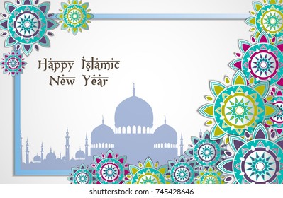 Vector illustration of Islamic New Year Design Background