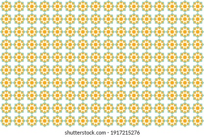 Vector illustration of islamic octagon star logo template with a sun shape added in the center.
