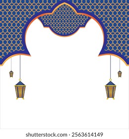vector illustration of Islamic Ramadan frame or ornament