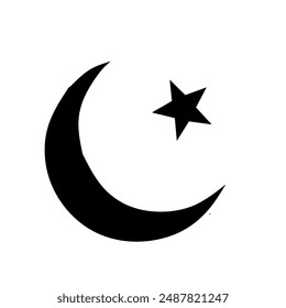 Ilustración vectorial de la estrella islámica  