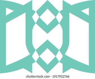 Vector illustration of Islamic style book logo template