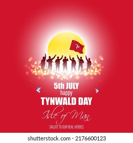 Vector illustration for Isle of Man Independence Day