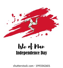 vector illustration for isle-of-man independence day