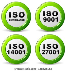 Vector illustration of iso set icons on white background